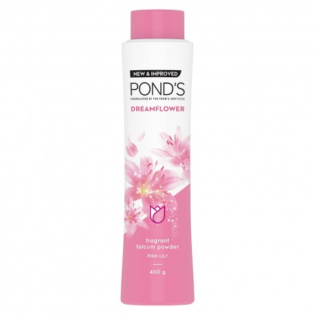 Pond's Dreamflower Fragrant Talcum Powder, (Pink Lily) - 400gm