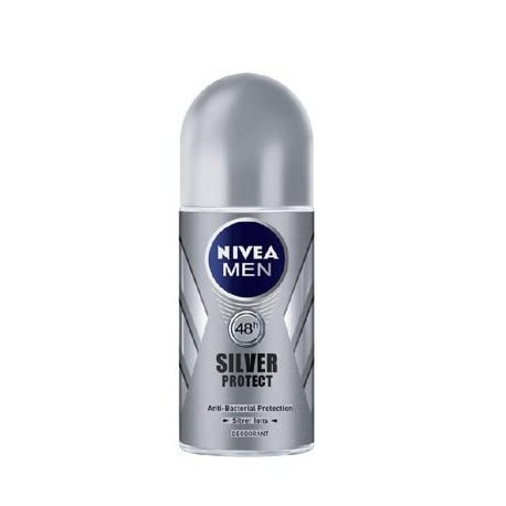 Nivea Deodorant Roll On, (Silver Protect for Men) - 50ml