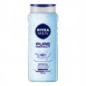 Nivea Men Body Wash, (Pure Impact with Purifying Micro Particles) Shower Gel - 500ml