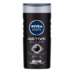 Nivea Men Body Wash, Active Clean with Active Charcoal - 250ml