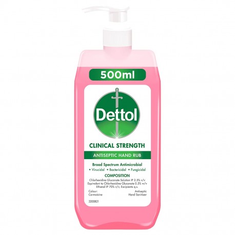 Dettol Clinical Strength Hand Sanitizer Liquid - 500ml