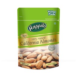 Happilo 100% Natural Premium Californian Almonds - 500gm