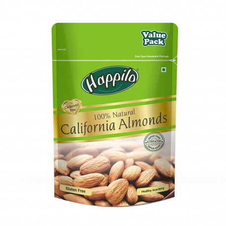 Happilo 100% Natural Premium Californian Almonds - 500gm