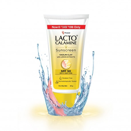 Lacto Calamine Sunshield Matte Look Sunscreen SPF50 PA+++ (50g)