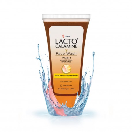Lacto Calamine Vitamin C face wash with Aloe Vera & Niacinamide - 100ml