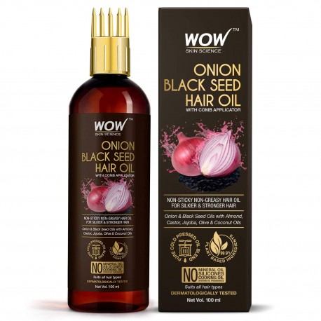 Wow Skin Science Onion Black Seed Hair Oil 100ml