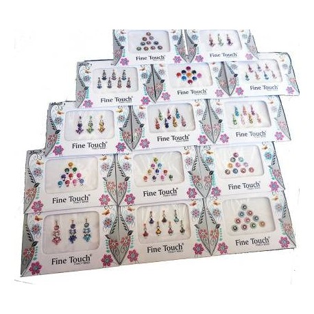 Face Jewels Mix Combo Indian Tika Forehead Multicolor Bindis