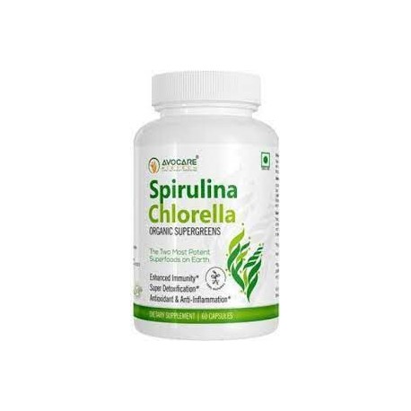 Spirulina Chlorella  (60 Capsules)