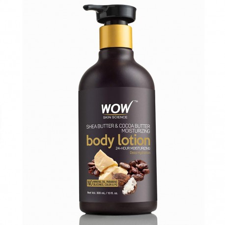Wow Shea Butter and Cocoa Butter Moisturizing Body Lotion300ml