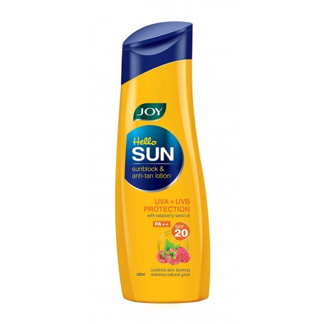 Joy Hello Sun Sunblock & Anti-Tan Lotion - 200 ml