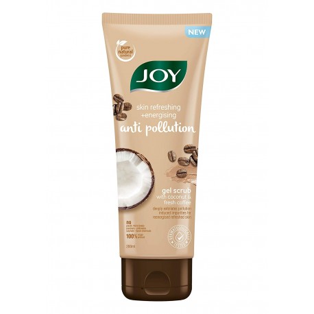 Joy Anti-Pollution Face Scrub with  Coconut & Fresh Coffee -200ml