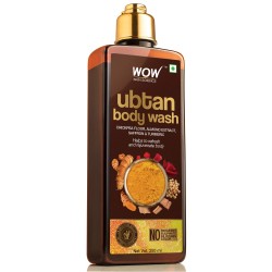 Wow Skin Science Ubtan Body Wash with Chickpea Flour, Almond Extract, Saffron & Turmeric 250ml