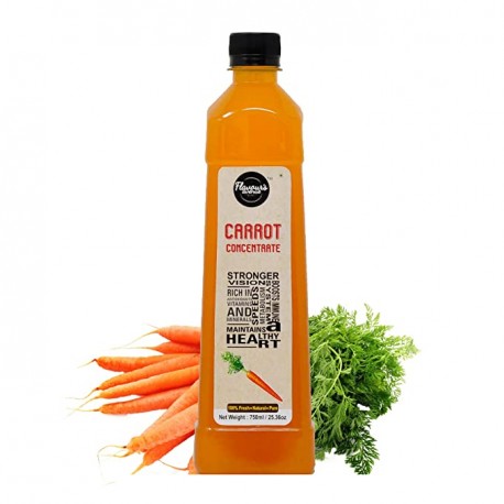 Flavours Avenue Carrot Juice Concentrate for Cocktails / Mocktails (100% Natural) - 750ml