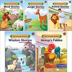 Moral Stories (Illustrated) (Set of 5 Story Books for Kids) - Paperback