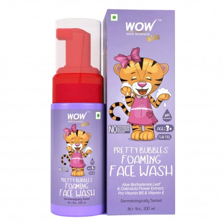 WOW Skin Science Kids Pretty Bubbles Foaming Face Wash 100ml