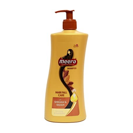 Meera Hairfall Care Shampoo, Goodness Of Badam & Shikakai, For Strong & Healthy Hair - 650ml