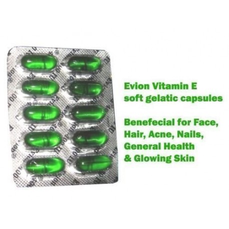 50 Evion Capsules Vitamin E For Glowing Face