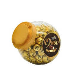 Tosca Muso Gold Chocolate-Truffles- Center Filled Milk Chocolate (150 pcs in a Jar)