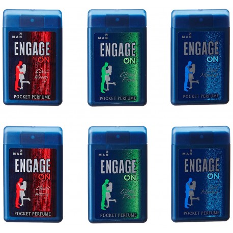 Engage On Man Pocket Perfume - 18ml (Pack of 6)