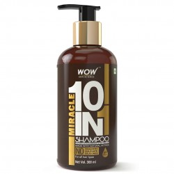 Wow Miracle 10 in 1 No Parabens & Sulphate Shampoo, 300ml