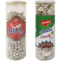 Kevalya Aam Rochak & Amla Candy (Digestive) Jeera goli, Fennel Seeds Sour Candy - 200gm (Pack Of 2)