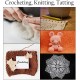 Timesetl Crochet Thread for Knitting and Craft Making - Set of 10 Ball (Multicolor)