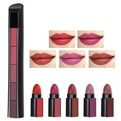 Huda Crush Beauty 5 in 1 Pocket Matte Finish Lipstick Set (Pack Of 3)
