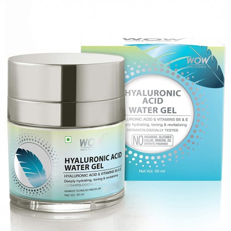 Wow Skin Science Hyaluronic Acid Water Gel for Hydration, Toning 50ml