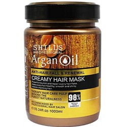 Shills Professional Argan Oil Anti-Hair Fall & Renewal Hair Mask Cream - 1000Ml