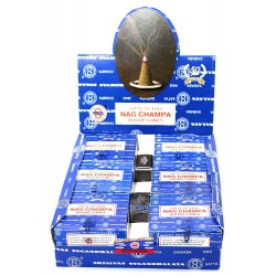 Shrinivas Sugandhalaya Satya Sai Baba Nag Champa Incense Dhoop Cones (144 Cones)
