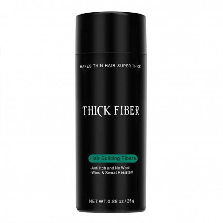 THICK FIBER Hair Building Fibers (Black) 25gm