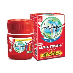 Amrutanjan Maha Strong Pain Balm - 8ml (Pack Of 4)