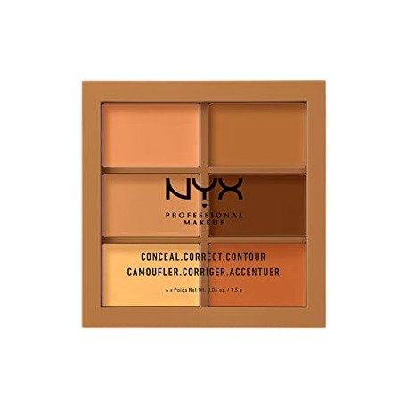 NYX Professional Makeup Conceal, Correct, Contour Palette - 3CP03 Deep/Profond