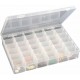 Plastic Organizer Box with Imitation Adjustable 36 Grid Dividers