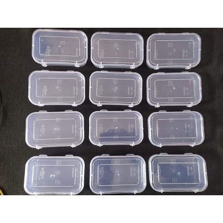 Plastic Clear Boxes with Lock Lid - 100ml (Pack of 12)
