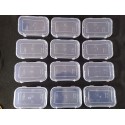 Plastic Clear Boxes with Lock Lid - 100ml (Pack of 12)