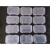 Plastic Clear Boxes with Lock Lid - 100ml (Pack of 12)