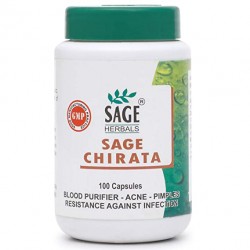 Sage Herbals Chirata for Blood Purification - 100 Capsules