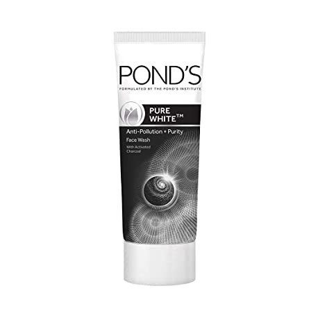 Pond's Pure White Anti Pollution Activated Charcoal Face Wash - 200gm