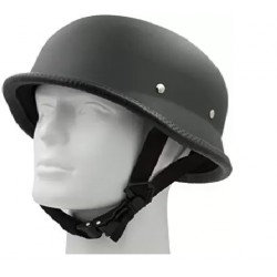 Shah Brothers German Cap Motorbike Helmet (Black)