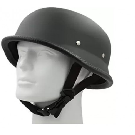 Shah Brothers German Cap Motorbike Helmet (Black)