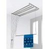 Synergy  Stainless Steel Ceiling Clothes Hanger - (6 Pipes x 4 Feet)