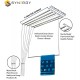 Synergy  Stainless Steel Ceiling Clothes Hanger - (6 Pipes x 4 Feet)