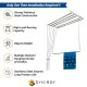 Synergy  Stainless Steel Ceiling Clothes Hanger - (6 Pipes x 4 Feet)