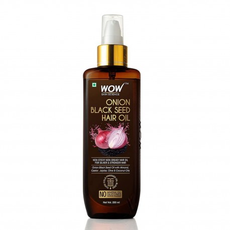 Wow Skin Science Onion Hair Oil With Black Seed Oil Extracts - 200ml