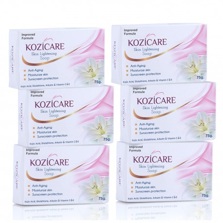 Kozicare Skin Lightening Soap - 75gm (Pack of 6)