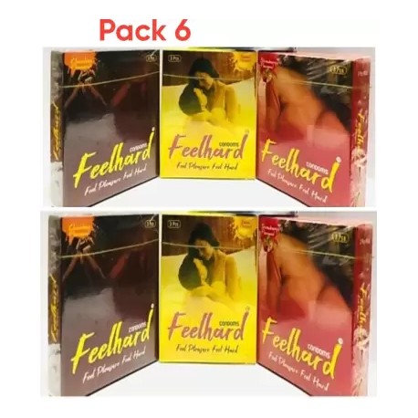Feelhard Feel hard_Dotted condom - (Set of 6)