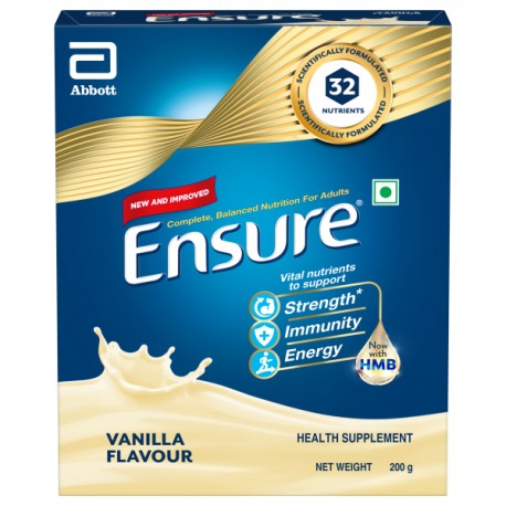 Abbott Ensure Vanilla Powder - 200gm (Pack of 2)