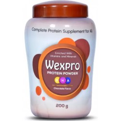 Wexcare DHA Protein Powder with Essential Vitamins & Minerals (Chocolate) - 200gm