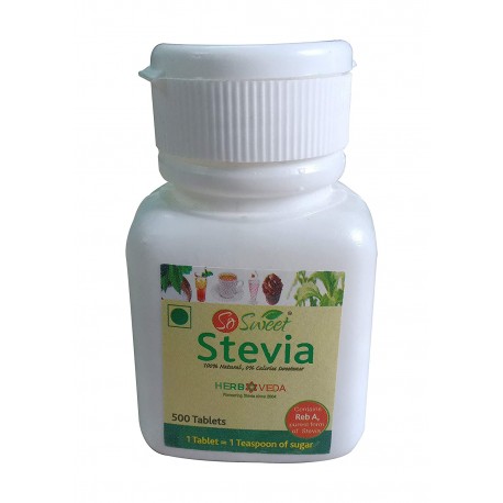 So Sweet Stevia Dispenser 100% Natural Sweetener - 500 Tablet